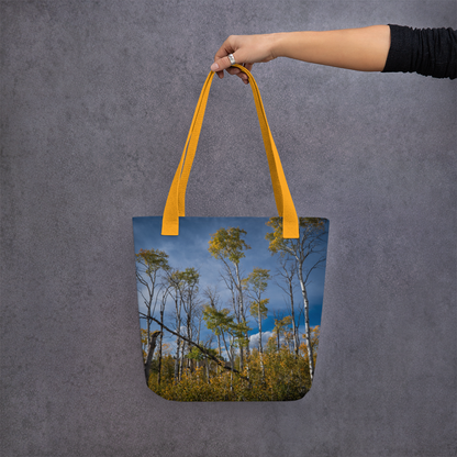 Aspens in the Fall All-Over Print Small Tote bag