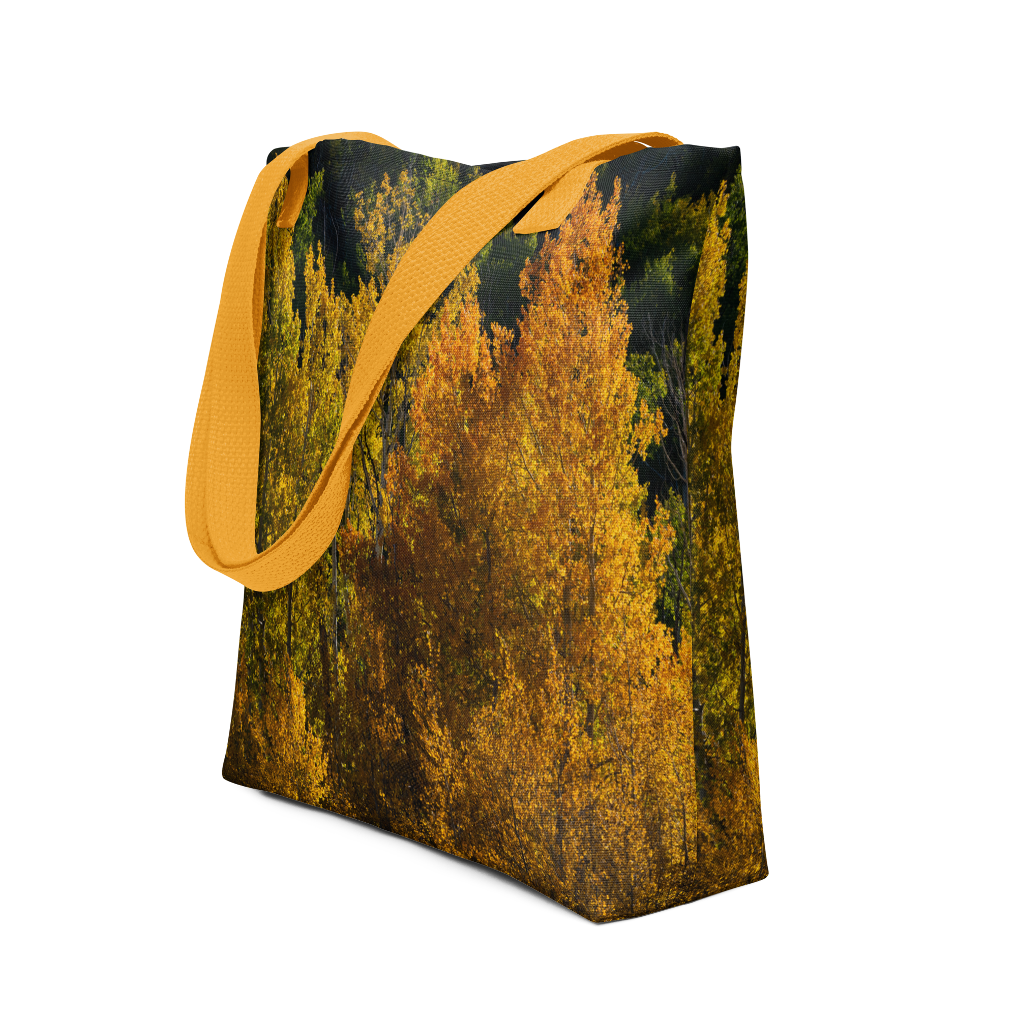 Aspens in the Fall All-Over Print Small Tote bag