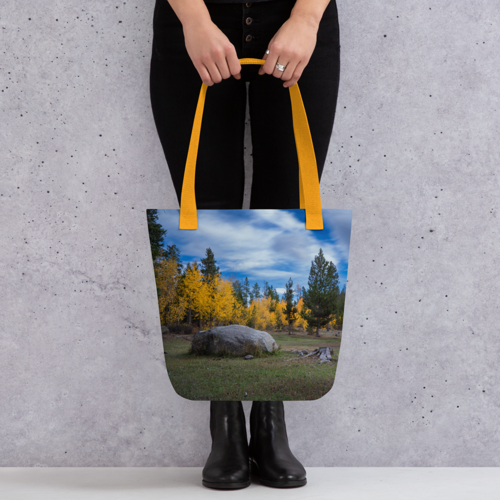 Fall in Wyoming All-Over Print Small Tote bag