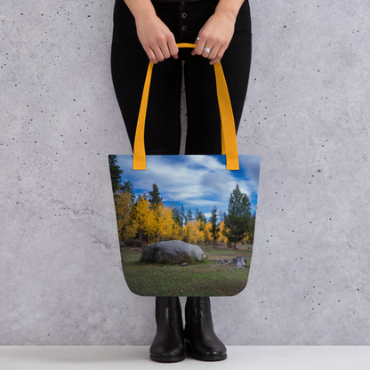 Fall in Wyoming All-Over Print Small Tote bag