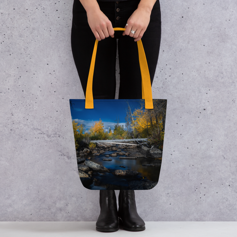 Aspens in the Fall All-Over Print Small Tote bag