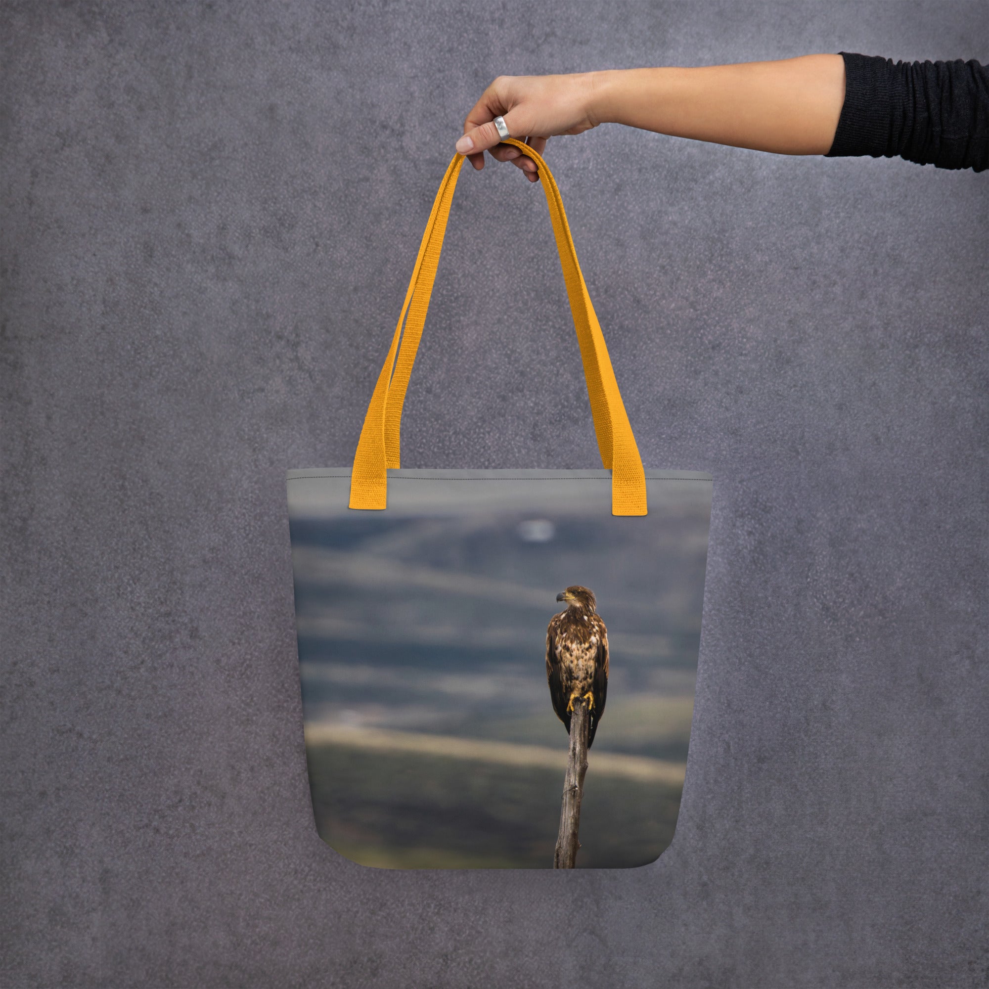 Young Bald Eagle Tote bag