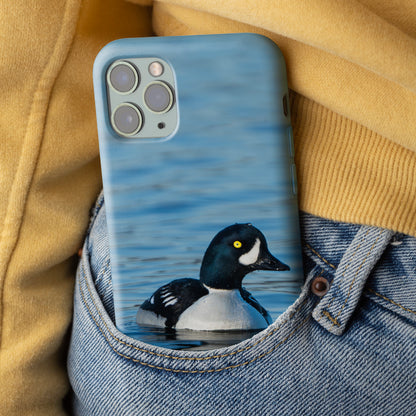 iPhone Cover and Curious Goldeneyes