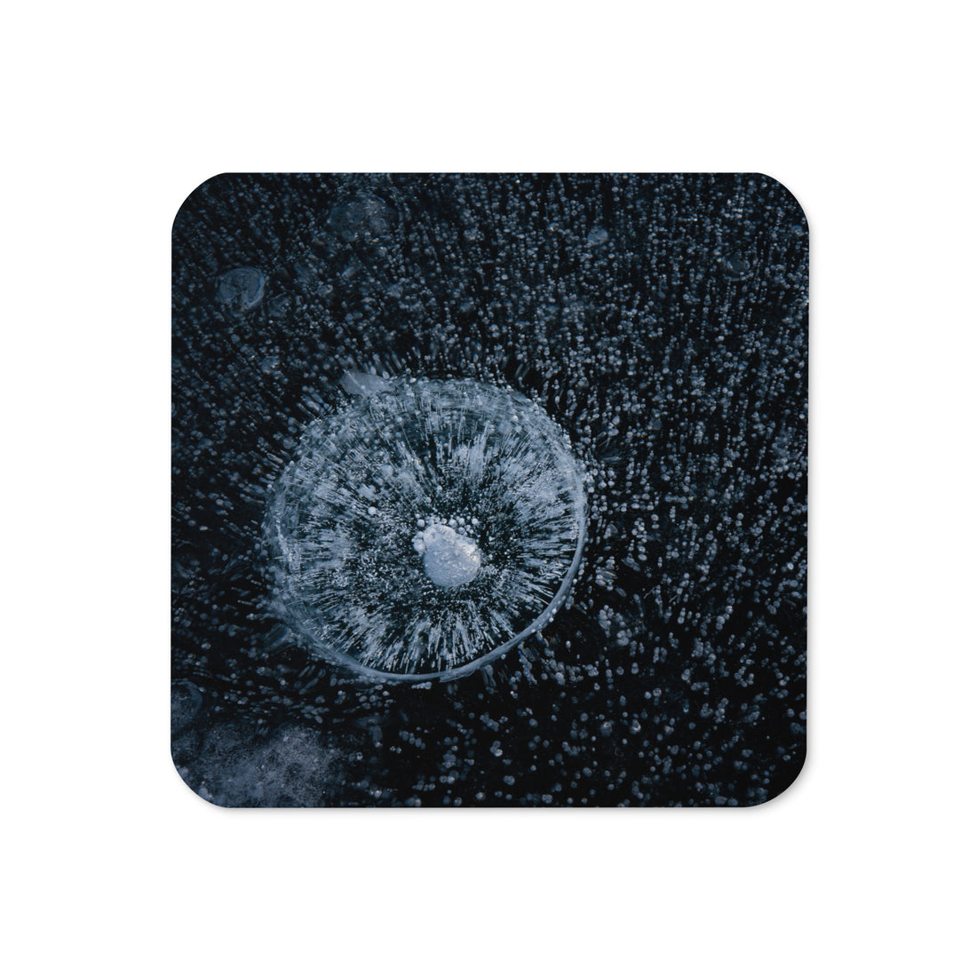 Texture Of Frozen Fremont Lake Cork-back coaster