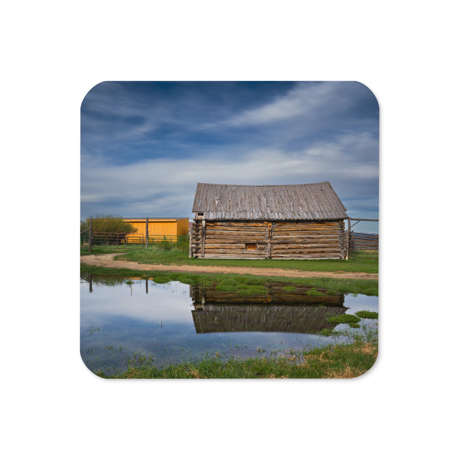 Centennial Barn Cork-back coaster