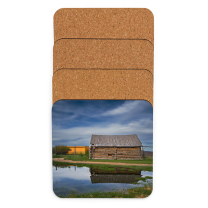 Centennial Barn Cork-back coaster