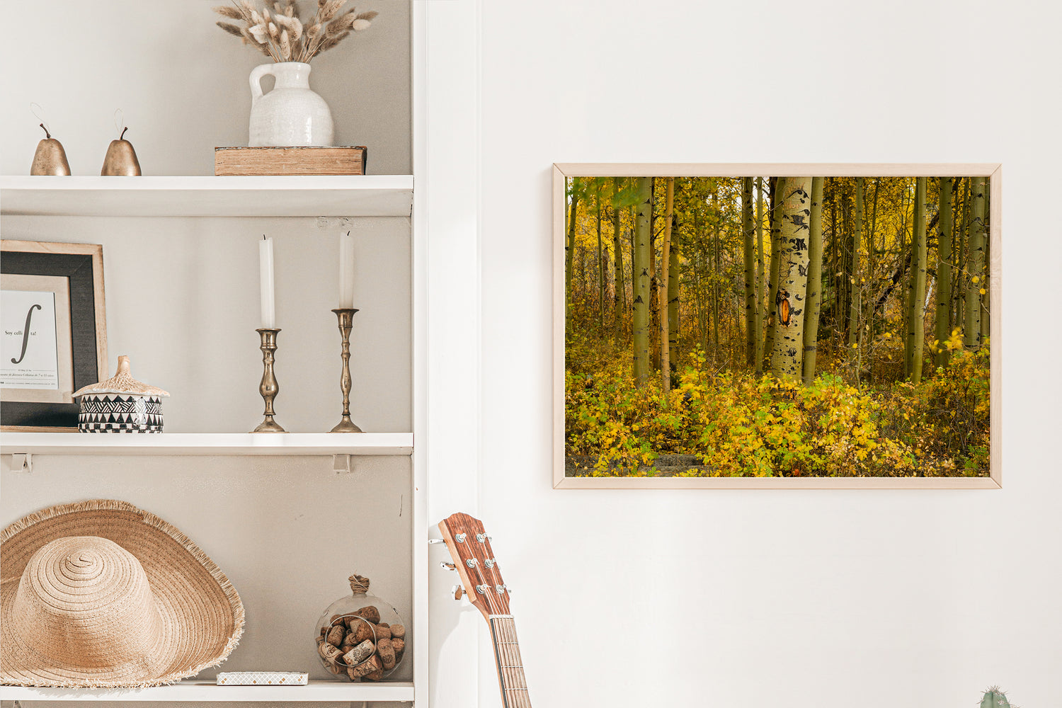 Aspen Trees in the Fall Home Decor Wall Art