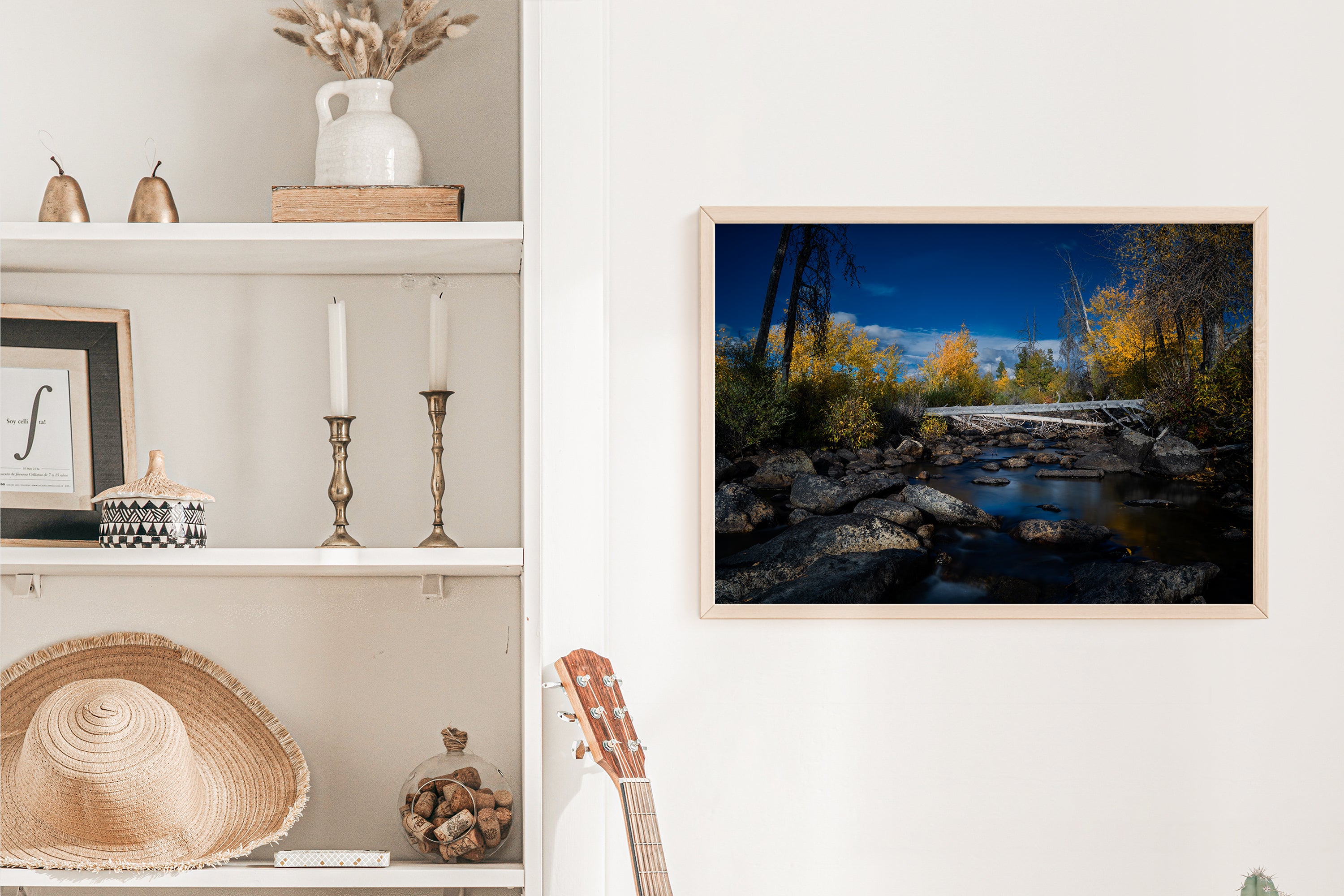 Crek in the Fall Home Decor Wall Art