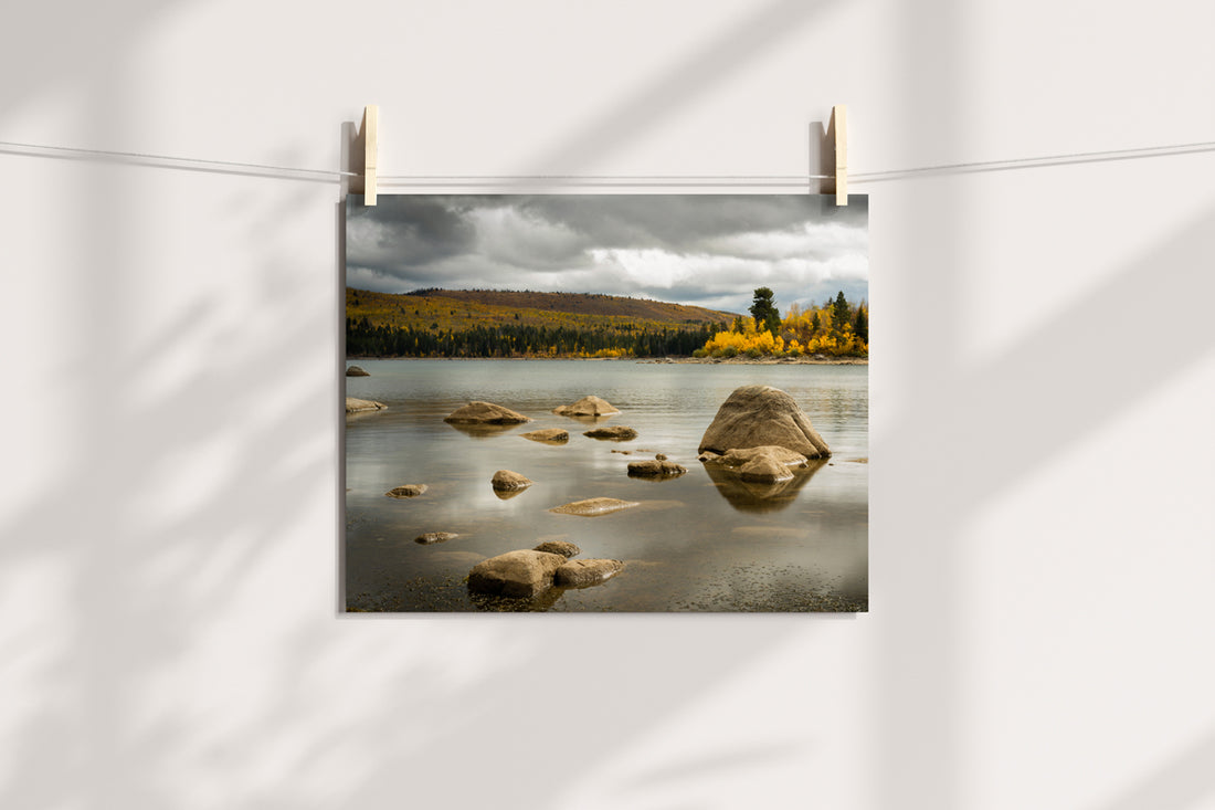 New Fork Lake, Wyoming in the Fall  Home Decor Wall Art