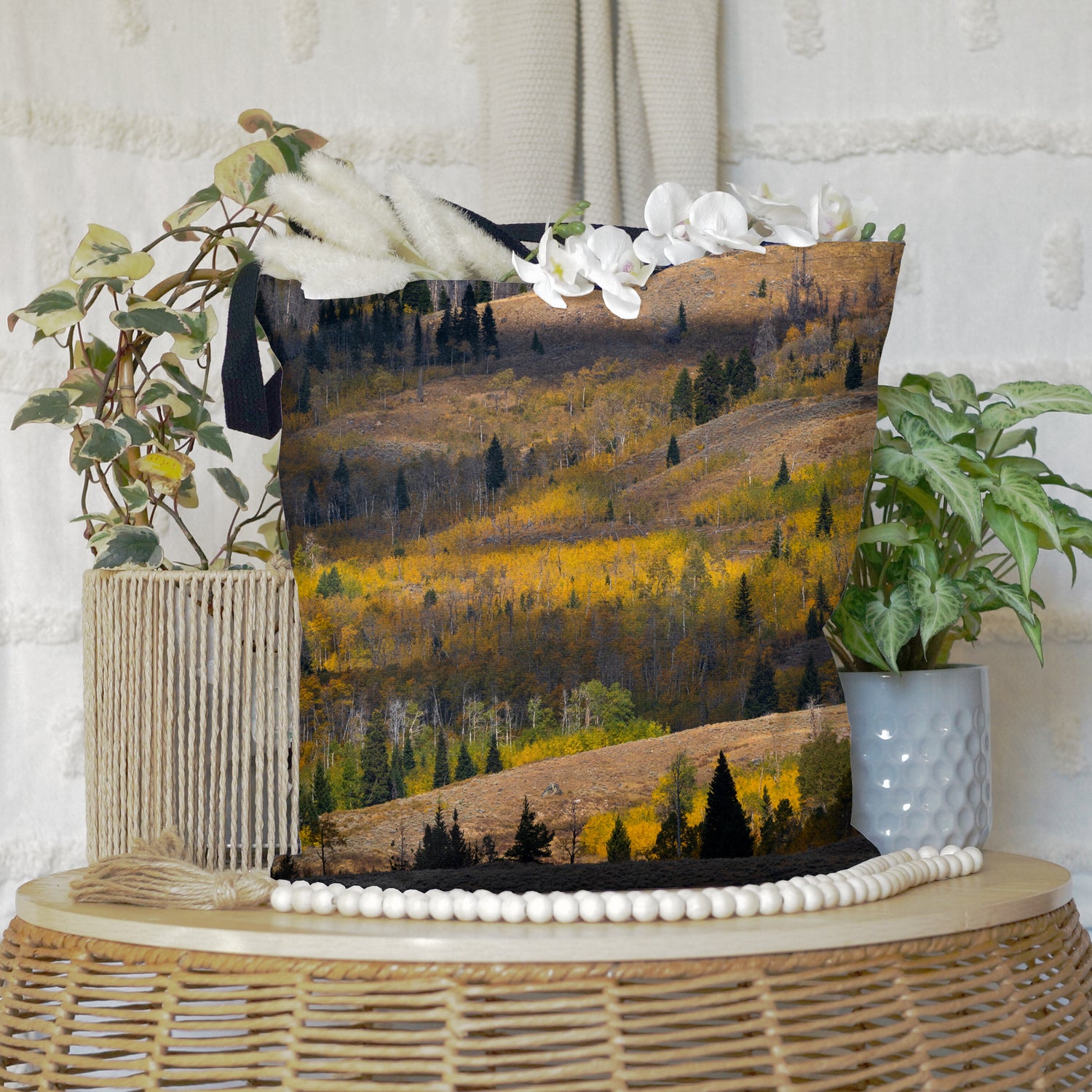 Aspens in the Fall All-Over Print Large Tote Bag