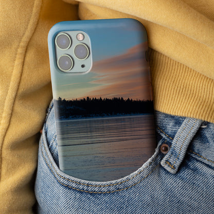 :Winter Light at New Fork Lake: Protect Your iPhone with a Touch of Frosted Beauty