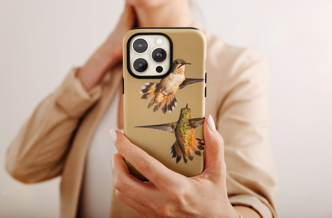 Hummingbirds in Motion iPhone Cover — Built for the Quiet Speed of the Outdoors