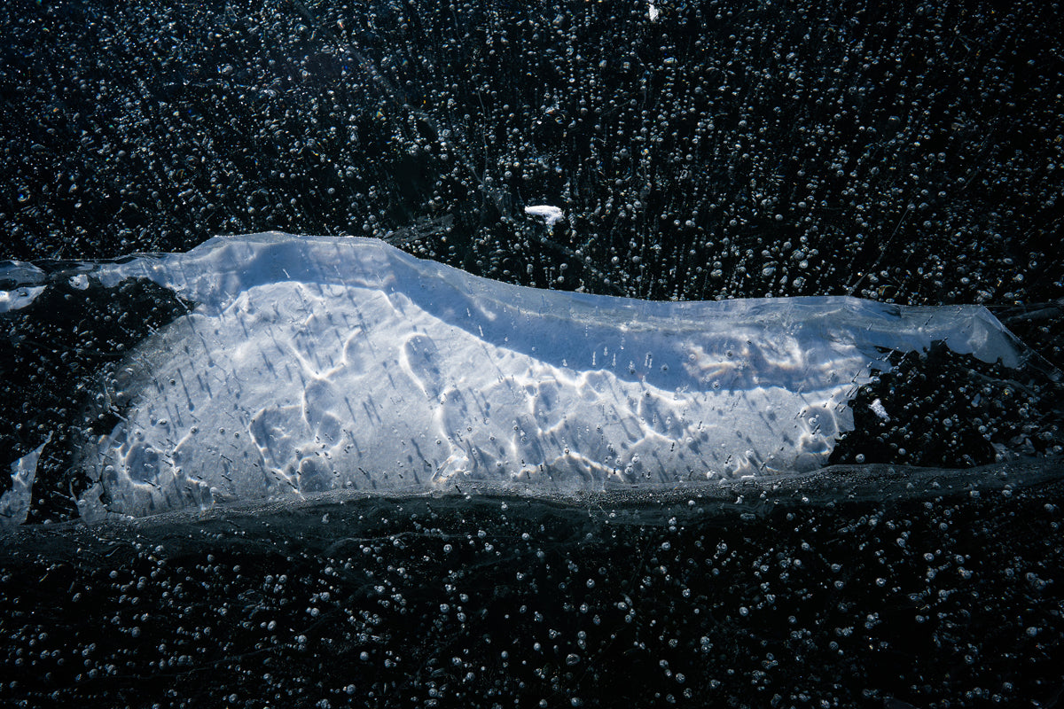 Abstract Photography: Texture of Frozen Lake 8