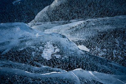 Abstract Photography: Texture of Frozen Lake 2