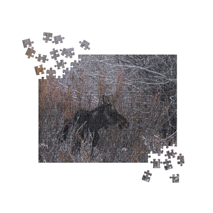 Piece Together Peace: Moose-Inspired Winter Puzzles for Your Soul