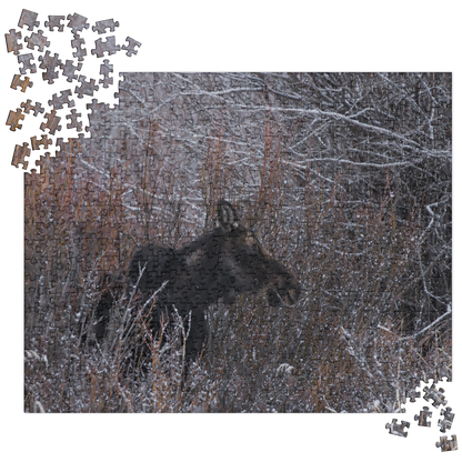 Piece Together Peace: Moose-Inspired Winter Puzzles for Your Soul