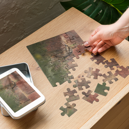 Sage Grouse Jigsaw puzzle with tin