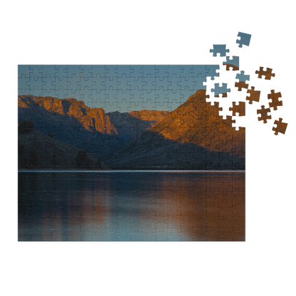 New Fork Lake Jigsaw puzzle with tin