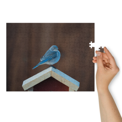 Mountain Bluebird Puzzle — Capture the Joy of Tiny Wings, Piece by Piece