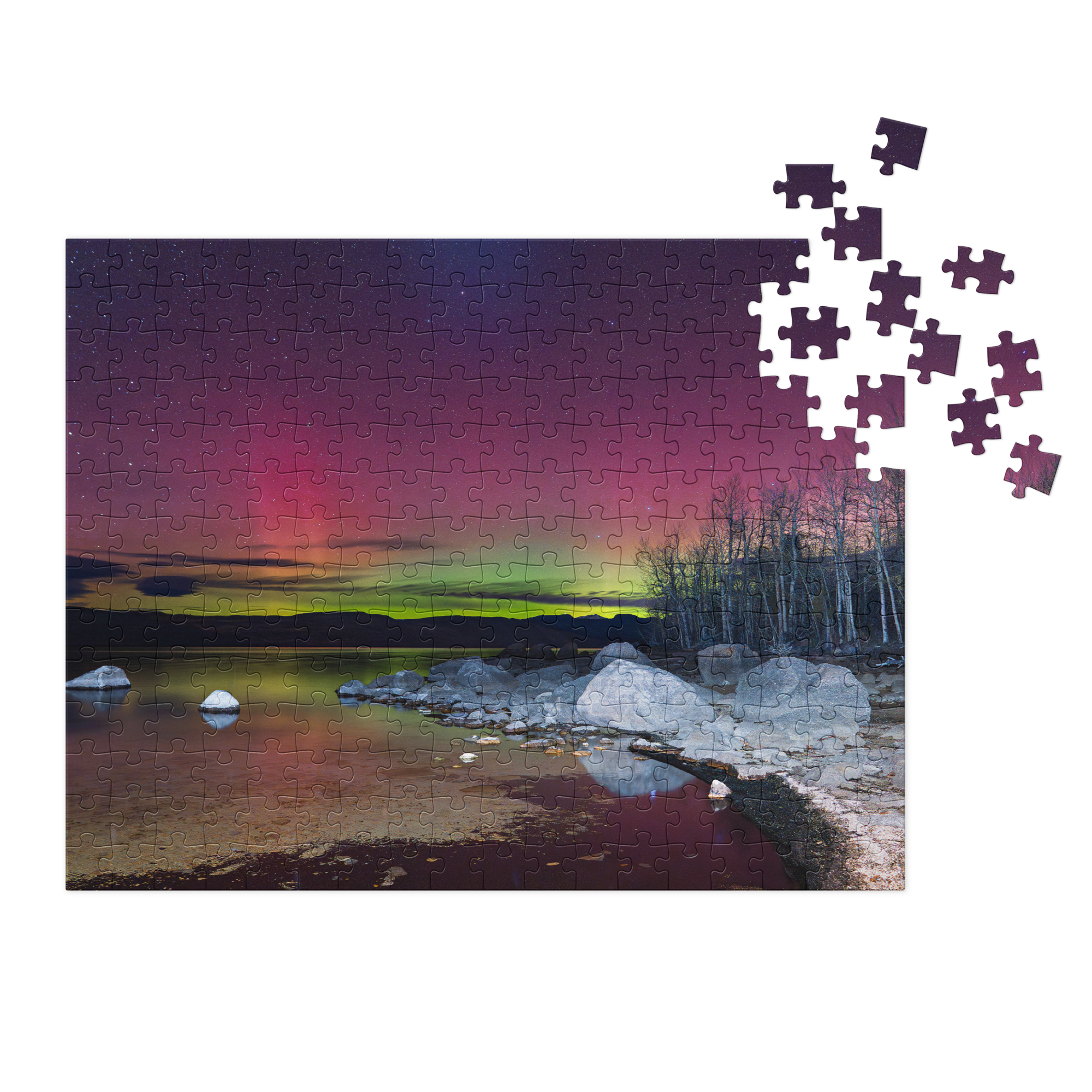 Northern Lights Puzzle | Piece Together Wyoming’s Most Breathtaking Night Sky