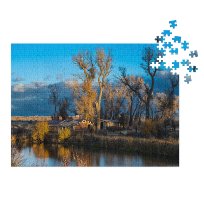 Old Cabin Puzzle | A Quiet Wyoming Morning, Piece by Piece