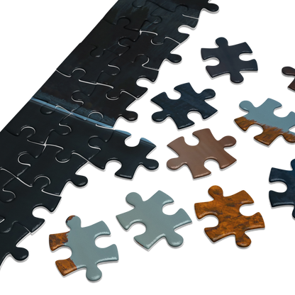 New Fork Lake Jigsaw puzzle with tin