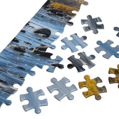 Fall Scenery Jigsaw puzzle with tin