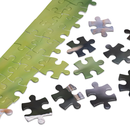 Sandhill Crane Jigsaw puzzle with tin