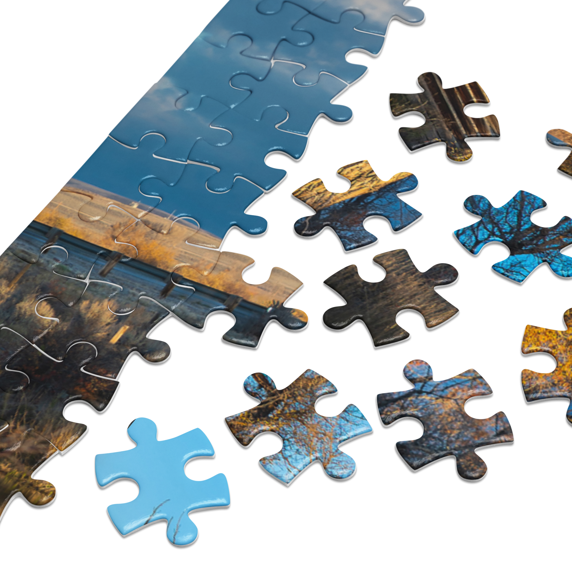 Old Cabin Puzzle | A Quiet Wyoming Morning, Piece by Piece