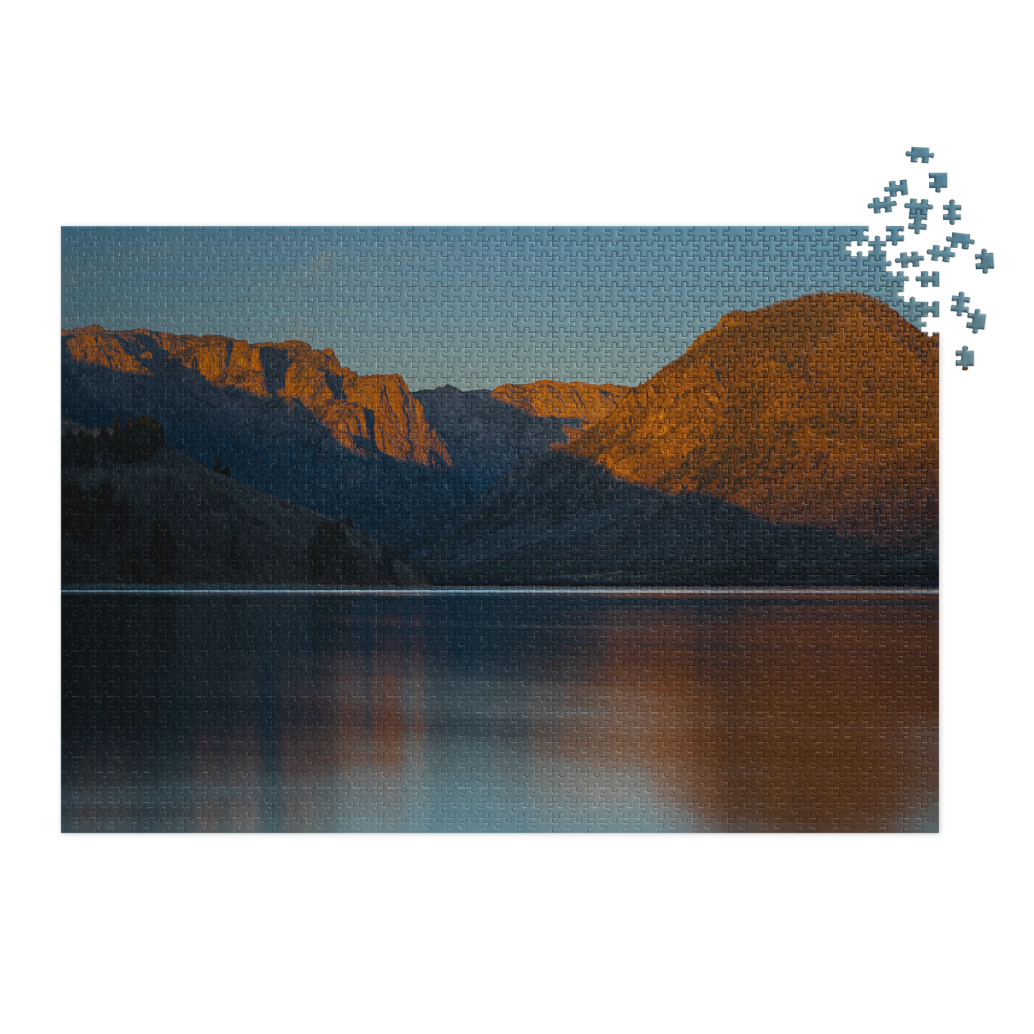 New Fork Lake Jigsaw puzzle with tin