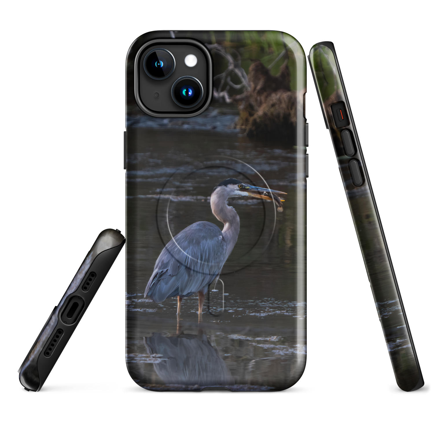 Blue Heron at sunrise — MagSafe cover