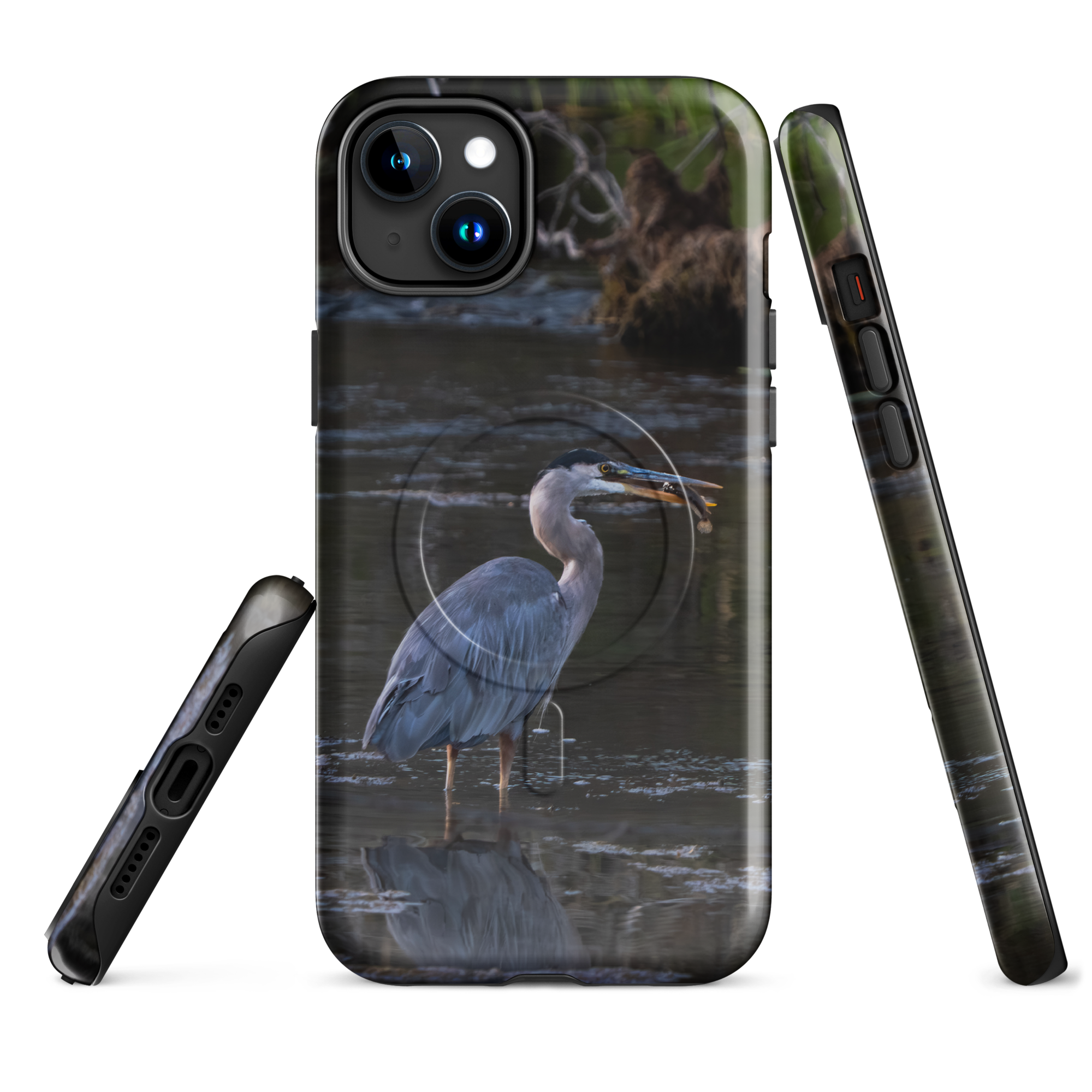 Blue Heron at sunrise — MagSafe cover