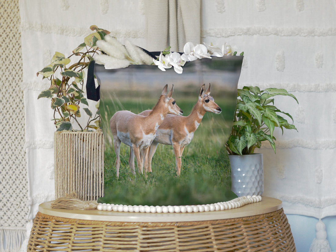 Pronghorn All-Over Print Large Tote Bag