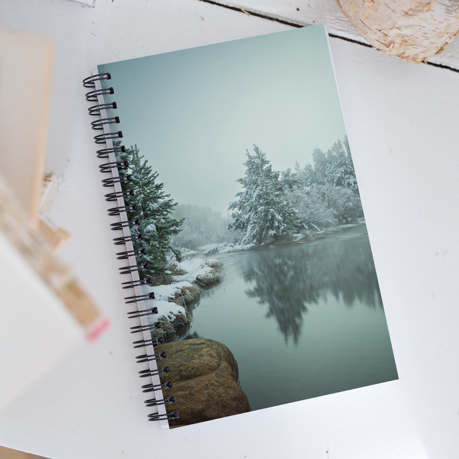 Notebook of Winter Scenery: Where Every Page Feels Like Wyoming’s First Snow