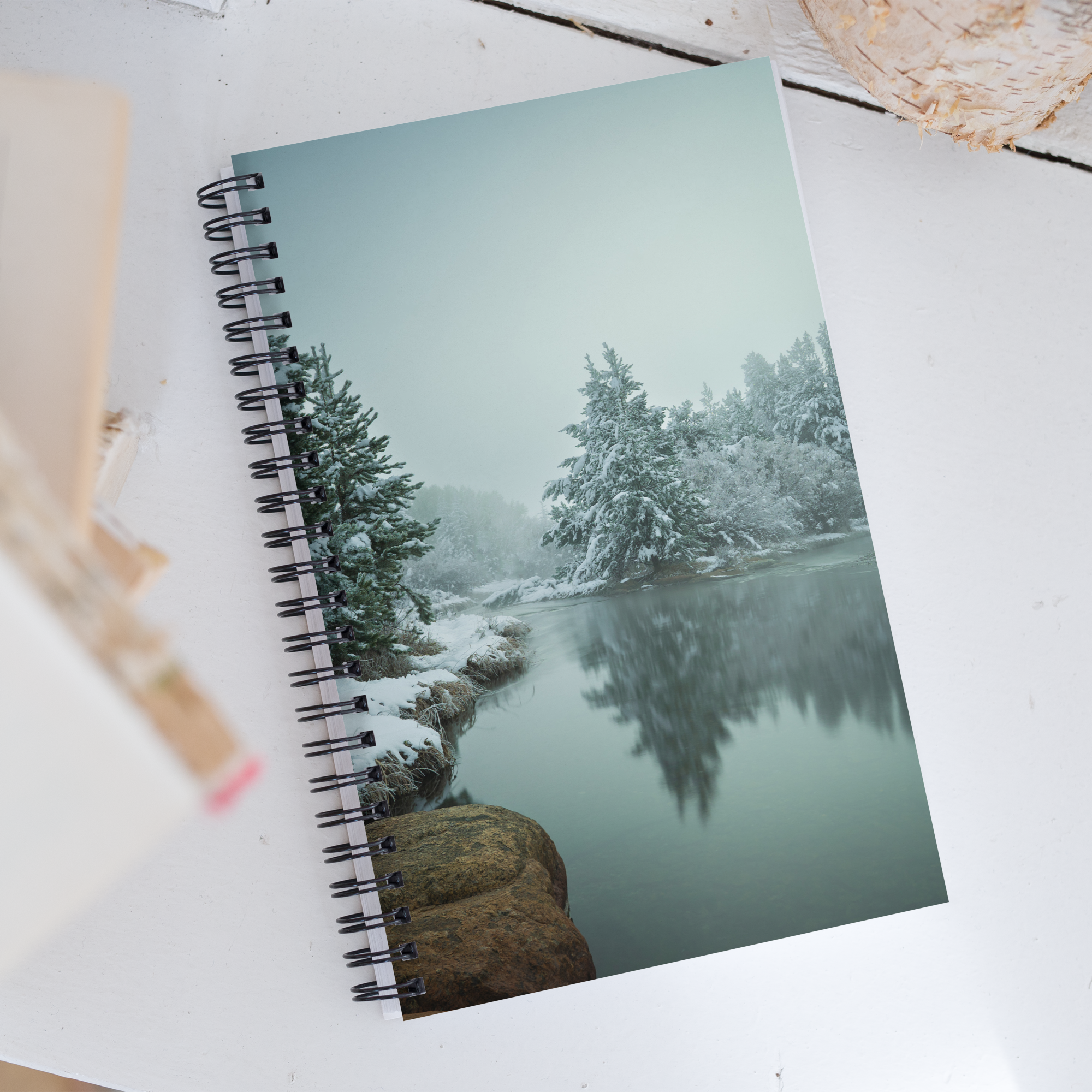 Notebook of Winter Scenery: Where Every Page Feels Like Wyoming’s First Snow