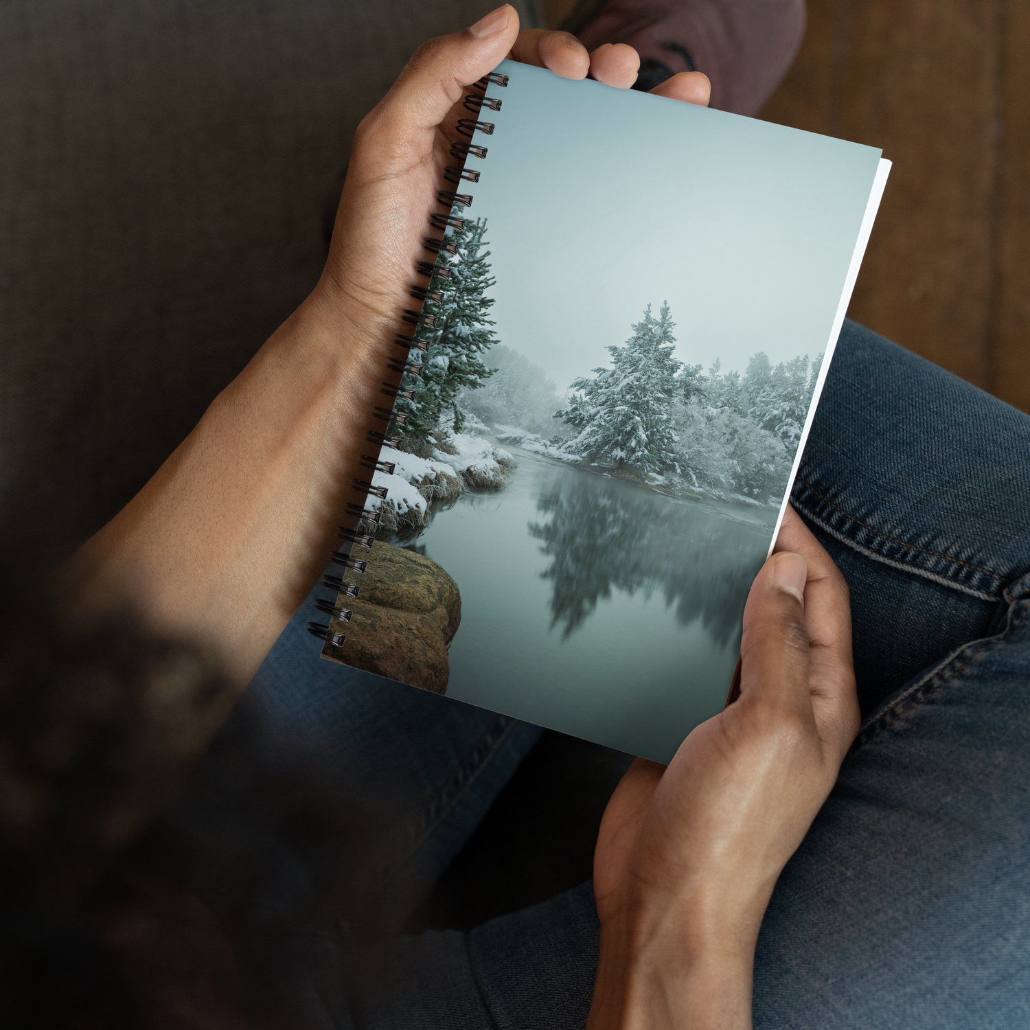 Notebook of Winter Scenery: Where Every Page Feels Like Wyoming’s First Snow