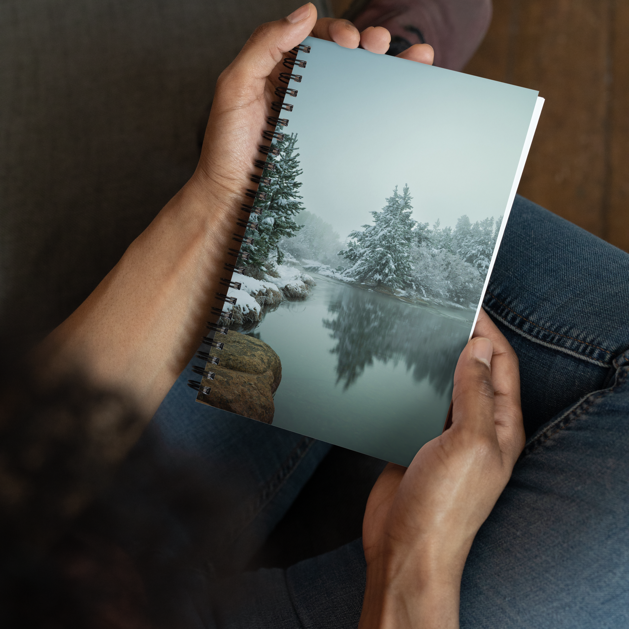 Notebook of Winter Scenery: Where Every Page Feels Like Wyoming’s First Snow