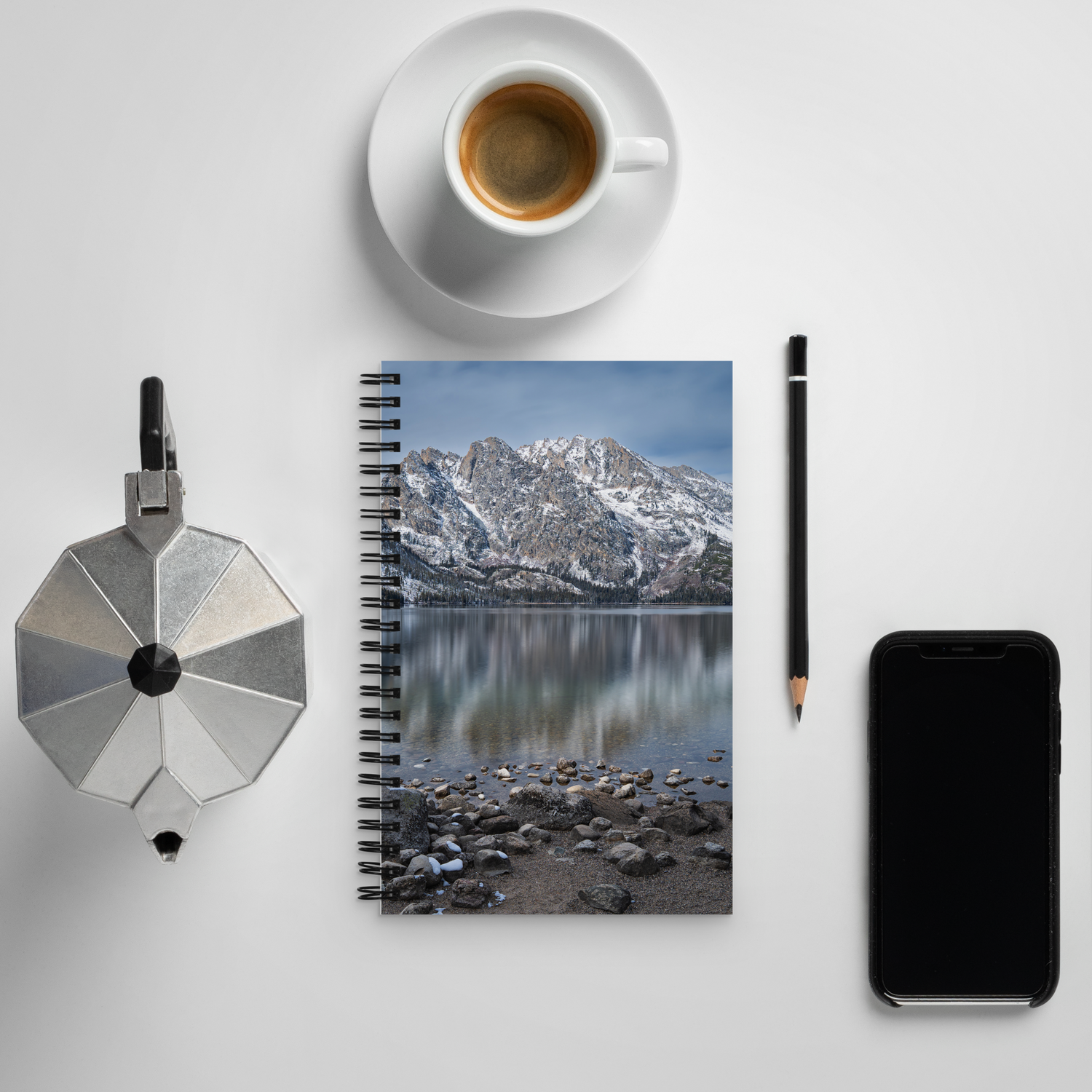 Jenny Lake View Notebook | A Quiet Moment in Grand Teton National Park