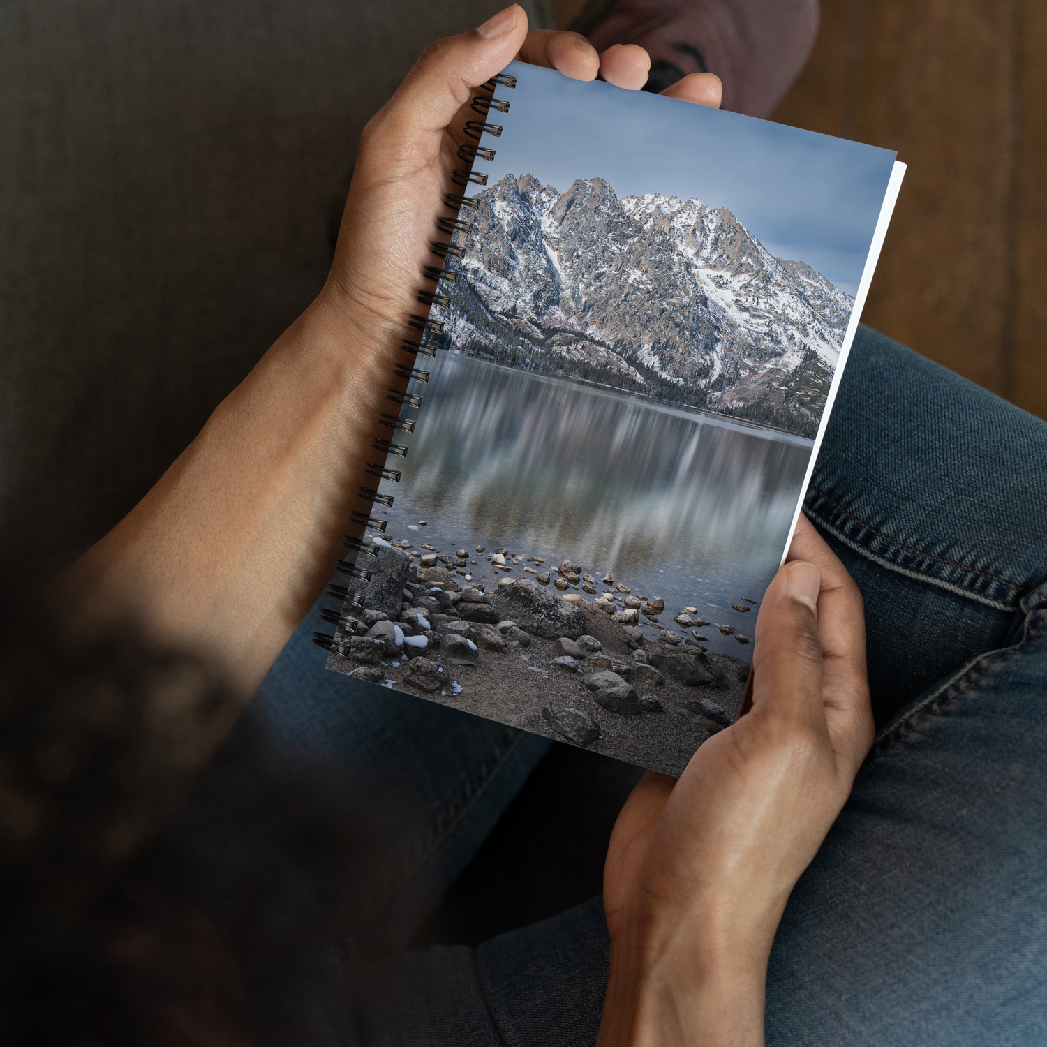 Jenny Lake View Notebook | A Quiet Moment in Grand Teton National Park