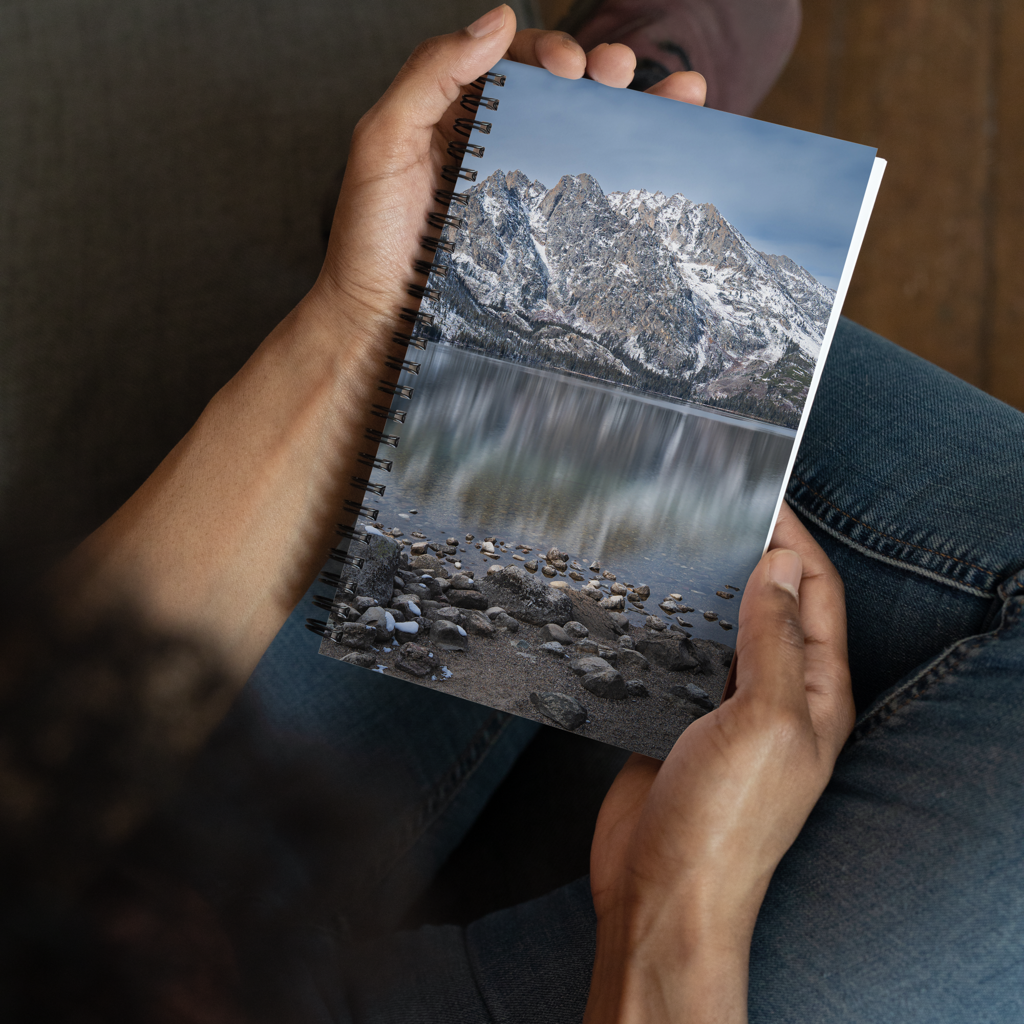 Jenny Lake View Notebook | A Quiet Moment in Grand Teton National Park
