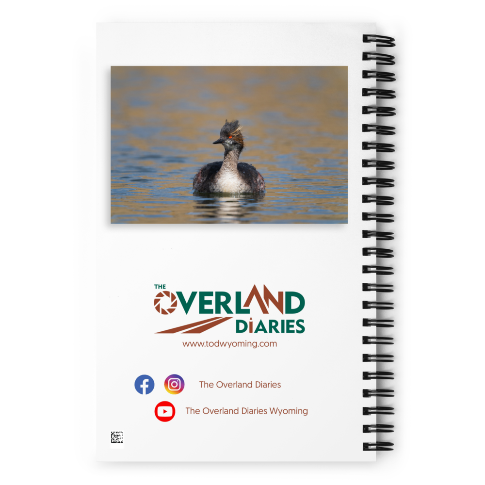 Eered Grebe Spiral notebook