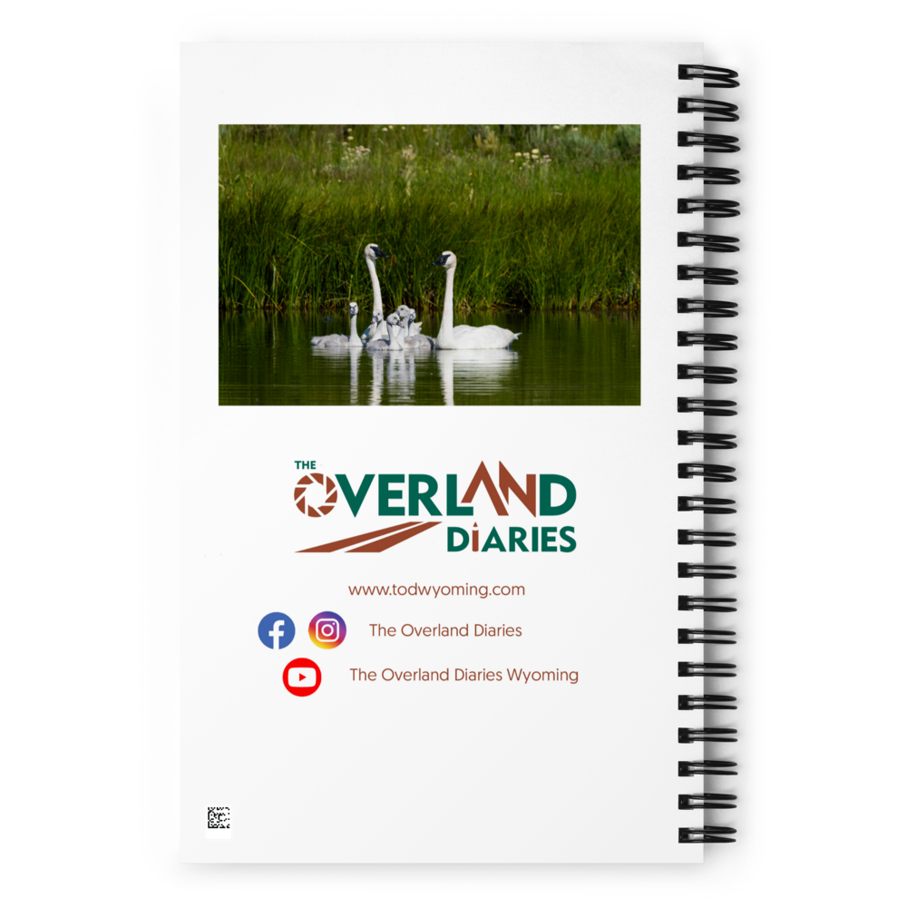 Swan Family Spiral notebook