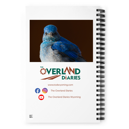 Mountain Bluebird Spiral notebook