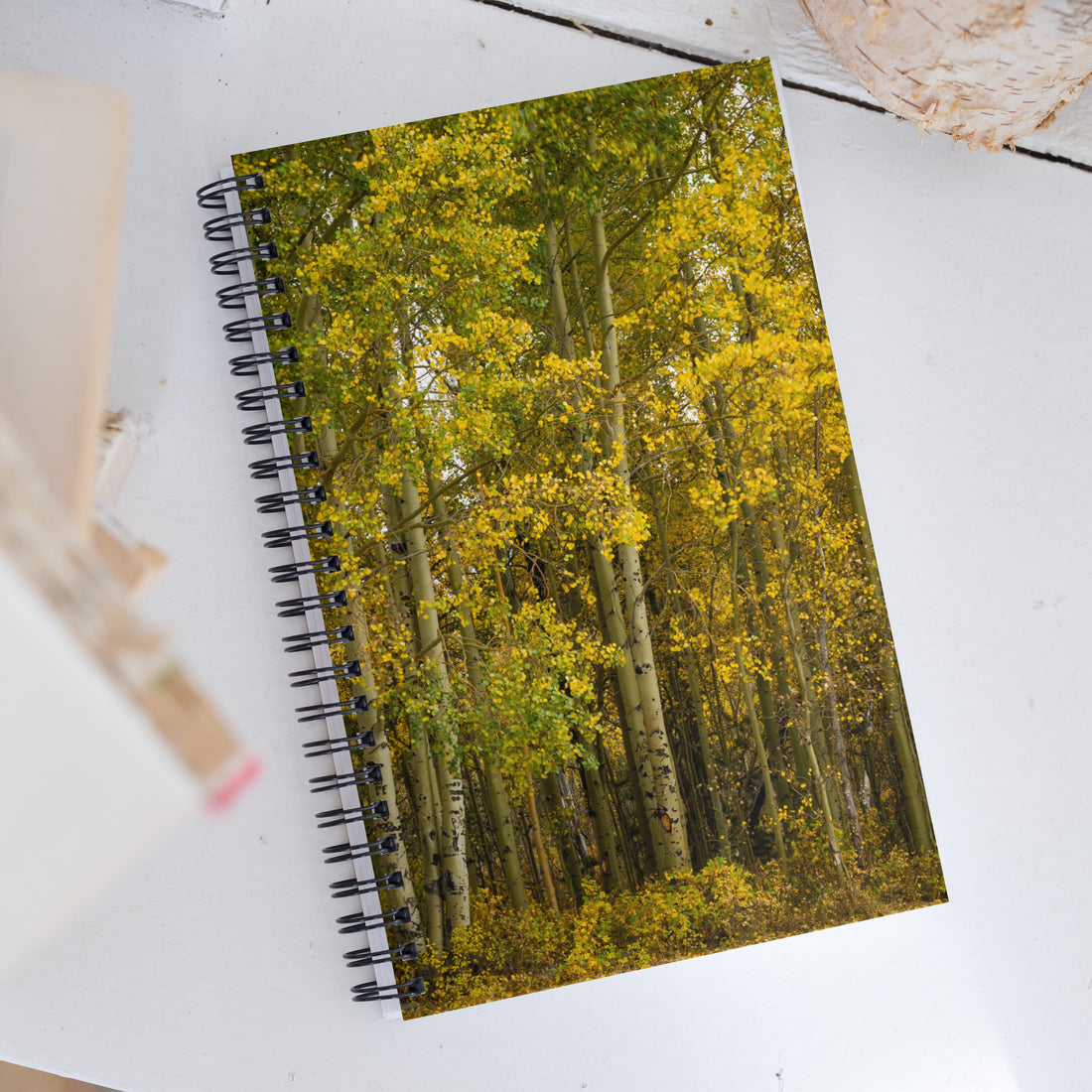 Aspens in the Fall Spiral Notebook