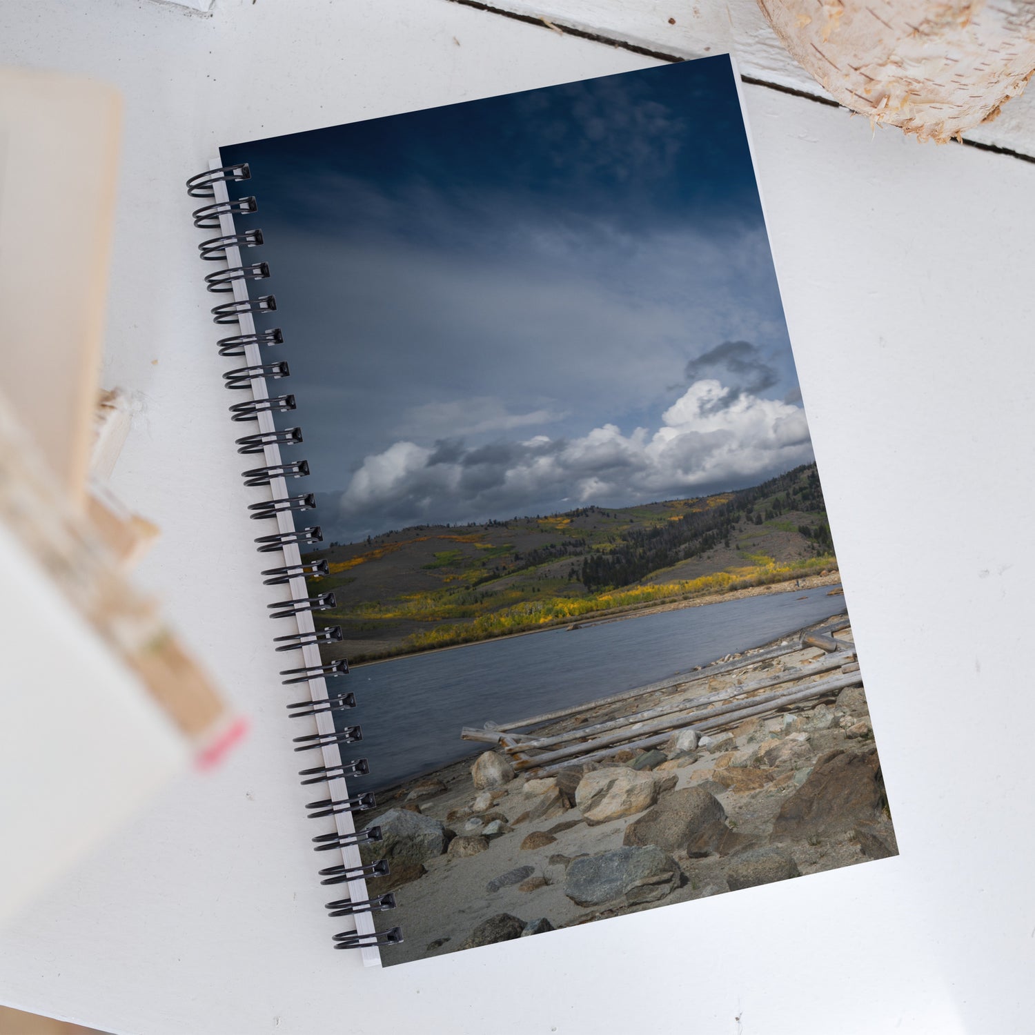 Fall Lake Scenery Spiral Notebook