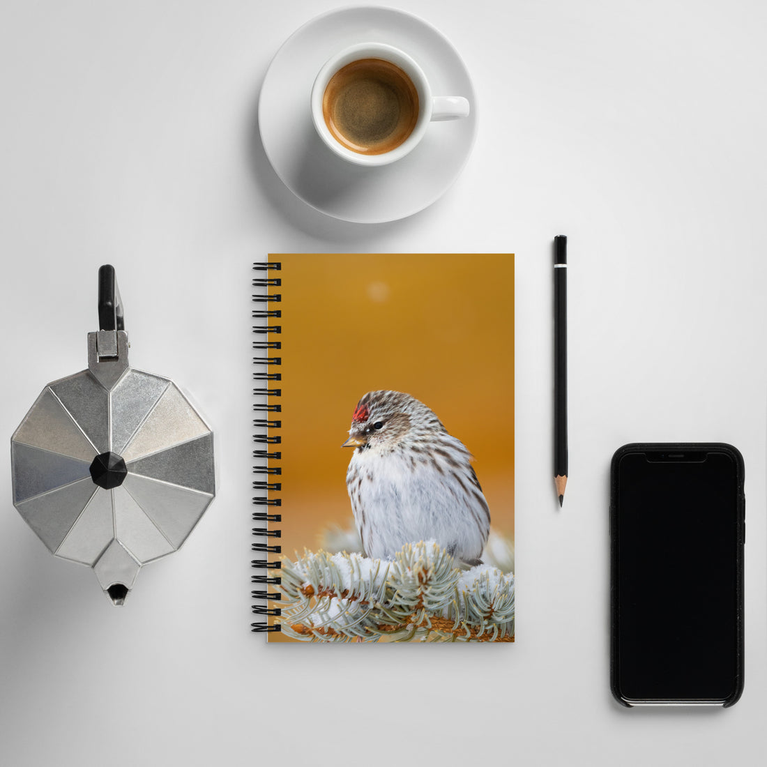 Common Redpoll Spiral notebook