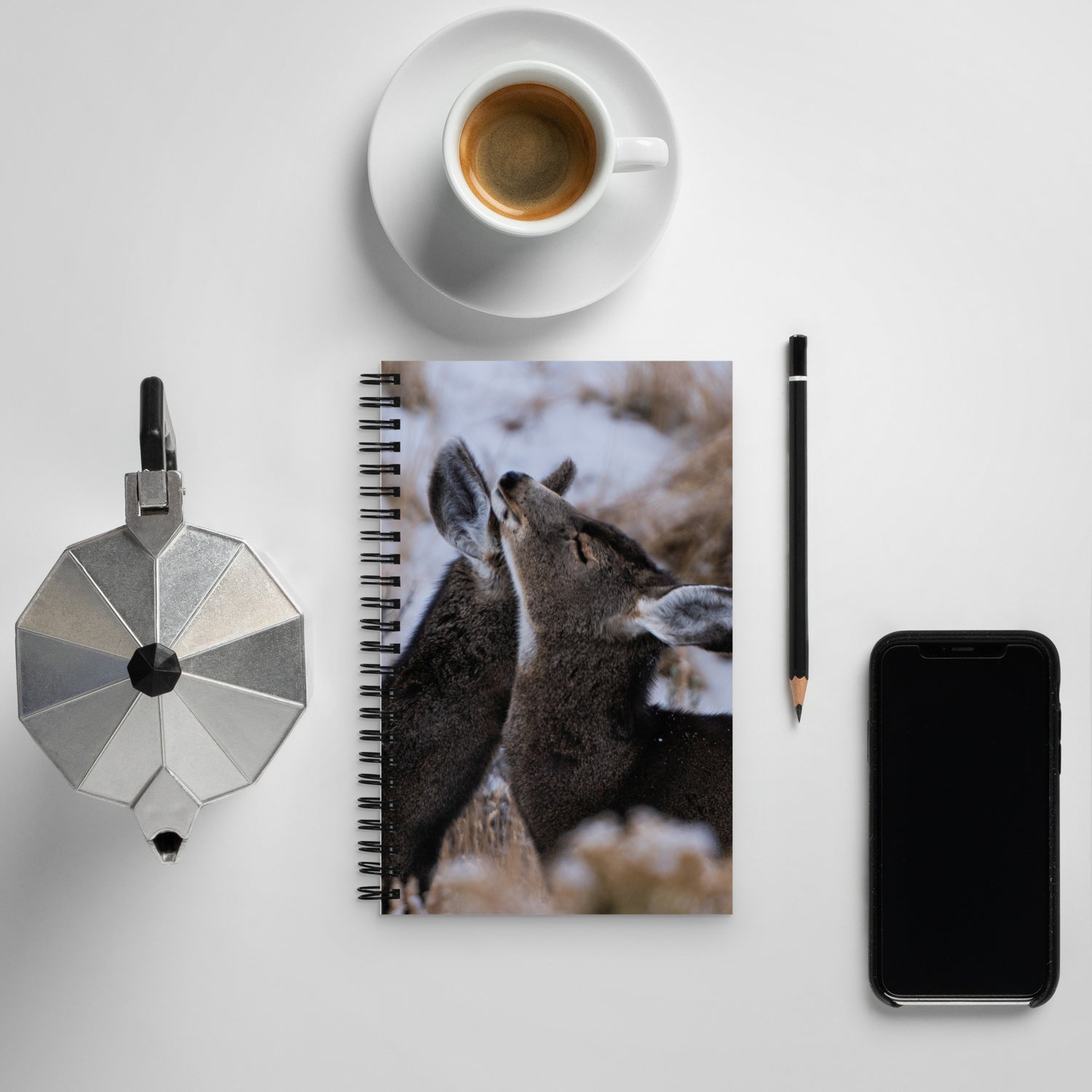 Deer Spiral notebook