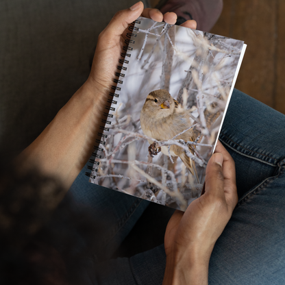 House Sparrow Spiral notebook