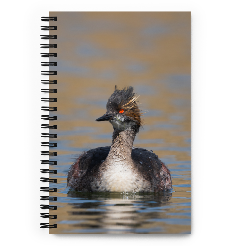 Eered Grebe Spiral notebook