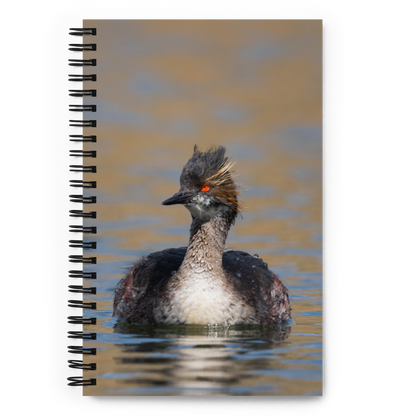 Eered Grebe Spiral notebook